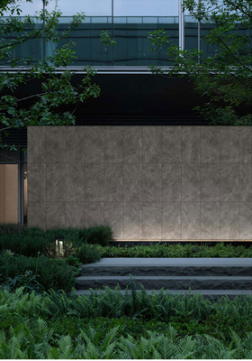 Não desvanecer cinza Matt Antigo acabamento de cortina externa de fundo de parede 60x120cm para terraço e edifício