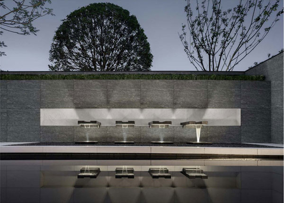 Finalização de chamas cinza 60x120cm Parede de cortina exterior porcelana para terraço e pátio