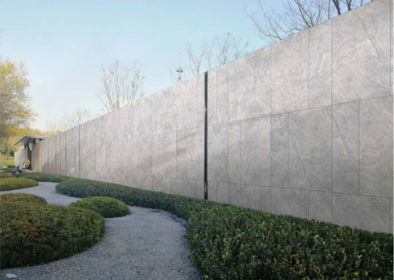 Antiderrapante Mural Light Cinza ligeiramente pintado Superfície 120x60cm Matt Outdoor Curtain Wall Tile Para Jardim