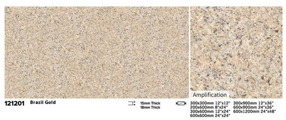 Resistente ao desgaste 600x600x15mm ladrilho amarelo para pavimentação de piso exterior para pátio