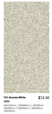 Chapa de pavimentação de piso antiderrapante cinza branco para pátio exterior e varanda 600x900x30mm