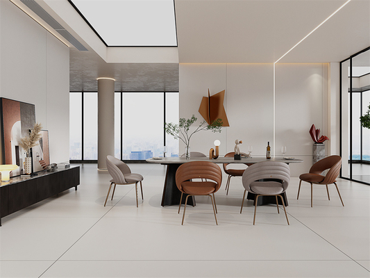 Decorativo Beige 1420x2700mm Matt Slab Sinterizado de Pedra para Escritório