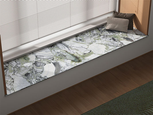 1600x3200mm Chapa de pedra sinterizada polida resistente ao desgaste