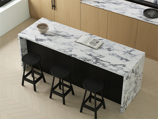 1600x3200mm Lâmina de Pedra Sinterizada Polida Resistente a Ácidos