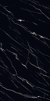 Preto 160x320cm Parede interior e chão Matte vidrado porcelana Slab de pedra sinterizada para decoração doméstica