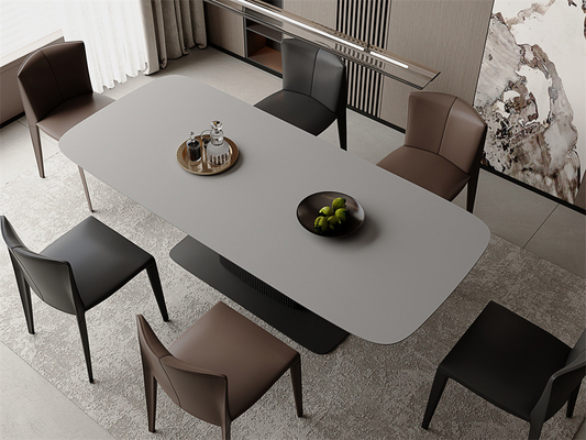 Matte Glazed porcelana Slab de pedra sinterizada 1600x3200mm e porcelana cinza Rock Slab para sala de estar