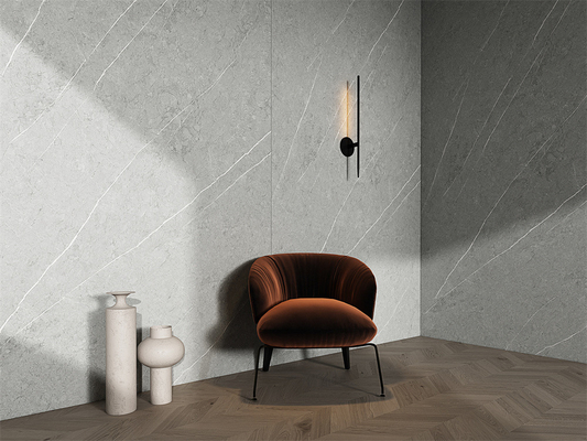 Grau Matt 1600x3200mm Antibacterial Piso Exterior Porcelana Laje de Pedra Sinterizada E Lajes de Pedra de Porcelana Para Chuveiro