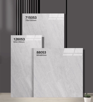 Olhar de mármore superfície polida azulejos de porcelana esmaltados bege e azulejos de tijolo 750x1500mm para banheiro e escritório