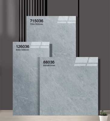 Elegantes azulejos de porcelana polida de 750x1500mm e azulejos antiderrapante para escritório e quarto