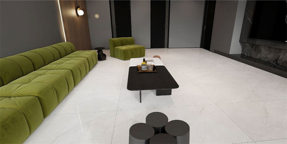Telhas de exterior cinza-claro Antiderrapante 60x120cm Telhas de cerâmica polida para restaurante