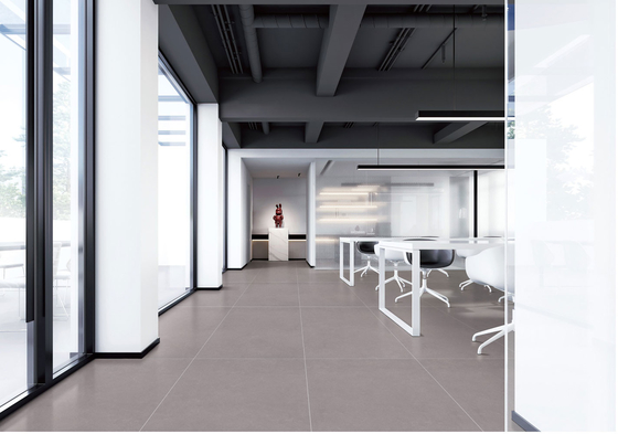 Chapa cinza escura e 600x1200mm chapa de porcelana de piso vidrado macio para banheiro e sala de estar