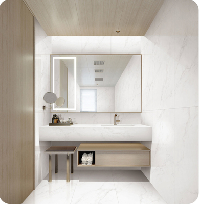 Chapa de porcelana vidrada de 750x1500mm para piso interno e para edifício e sala de jantar