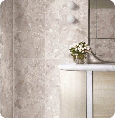 Água resistente 1200x600mm interior piso telha de terraço e beige SGS porcelana suave vidrado telha para chuveiro e banheiro