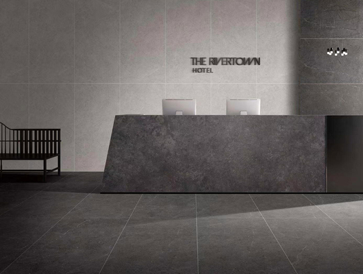 Antibacterial cinza 120x60cm Parede interior cara de bebê azulejos de porcelana vidrados para restaurante e banheiro
