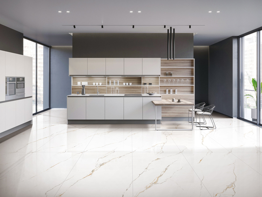 Carrara Soft Glazed 600x1200mm Decoração porcelana azulejos para parede interior