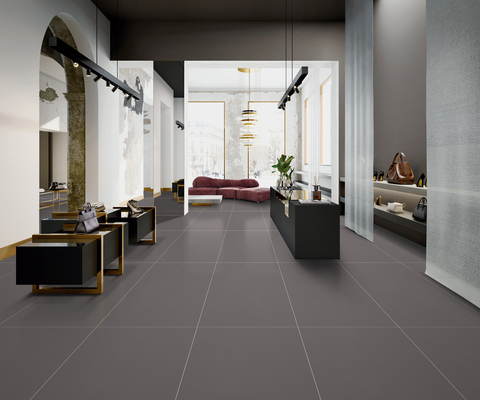 Grama cinzenta 60x120cm piso interior azulejos de porcelana texturizados suave para sala de estar