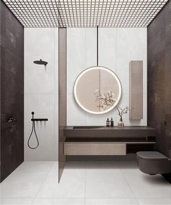 Retro piso durável 600x1200mm azulejos de porcelana vidrada suave para hotel e banheiro azulejos interiores