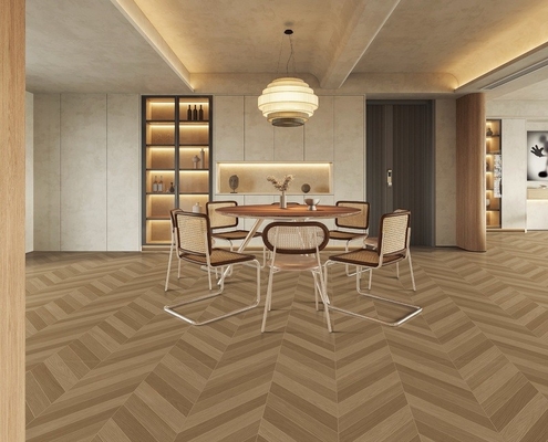 Azulejo de porcelana de madeira 600x1200mm Argila de grau AAA Azulejos de chão para interiores