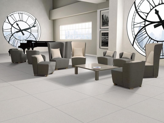 Telas de parede interiores resistentes ao desgaste 60x60cm Porcelana de chão cinza claro Telas de corpo inteiro para sala de estar