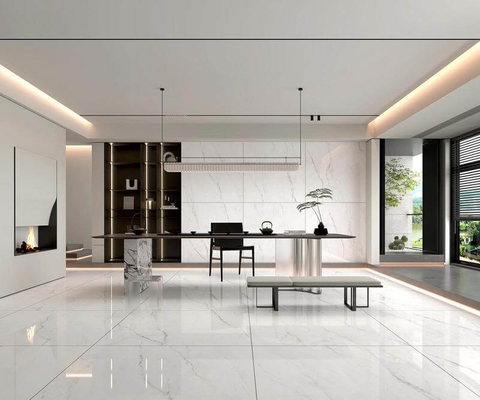 1200x1200x9mm Antiquário durável e marfim parede interior Polido azulejos de vidro para renovação e construção