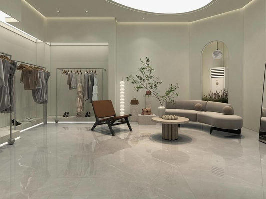Impressionante piso interior durável 1200x1200mm grão vidrado porcelana polida telha para banheiro e quarto