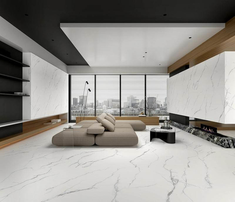 Carrara azulejos de chão exterior e sem desbotar 1200x1200x9mm White Baby Face vidrado azulejos de porcelana para decoração e hotel