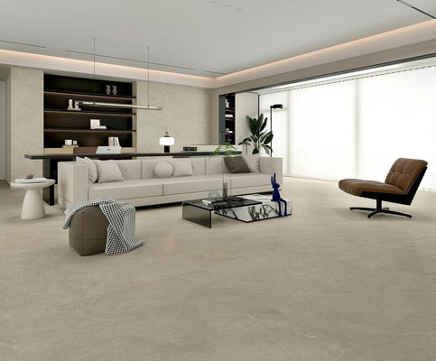 Chapa de porcelana vidrada macia e à prova d'água marrom 1200x1200mm e parede exterior Chapas quadradas para sala de jantar e varanda