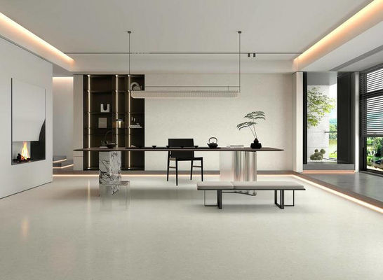 Telhas de parede interiores e W.A 0,5% antiderrapante cinza 1200x1200x9mm elegantes azulejos de porcelana suave vidrado para apartamento e quarto