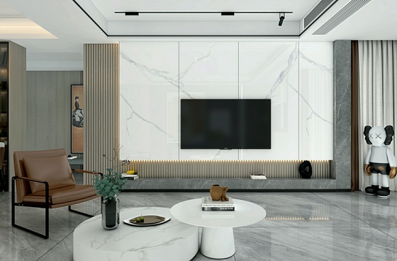 Grau AAA resistente a ácidos piso interior vidrado porcelana polida 900x1800x9mm Para decoração