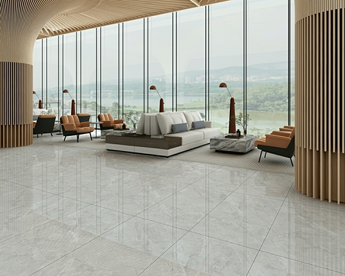 Antiderrapante Não desvanece Outside W.A 0,5% Porcelana de chão vidrado azulejo polido 900x1800x9mm Para Shopping Mall e cozinha