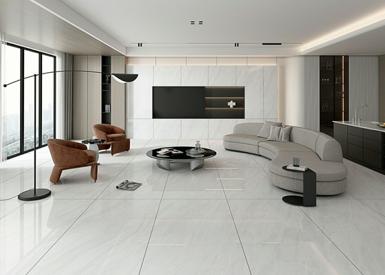 Telhas de tijolo cinza durável de 900x1800x9mm para interiores Porcelana de piso vidrada telha polida para varanda e edifício
