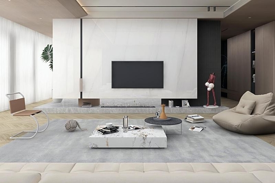 Carrara Branco Telas de piso interior porcelana polida vidrada Telas para design de interiores e sala de estar 900x1800x9mm