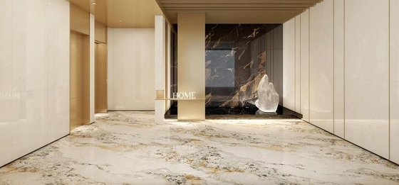 Grade AAA Outside Floor Antibacterial Porcelain Glazed Polished Tile For Hotel Dining Room