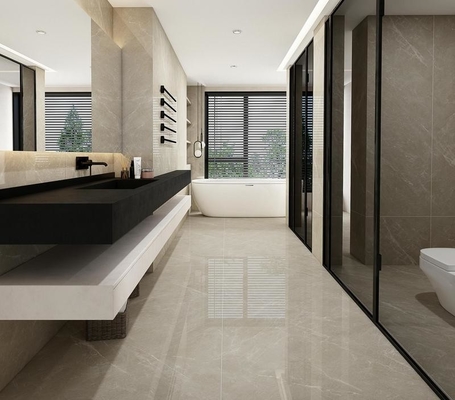 Vintage Antiderrapante piso interior vidrado porcelana polida 900x1800x9mm para o projeto e antibacteriano grão telha para hotel