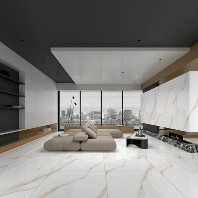 1200x1800x9mm parede exterior antiderrapante vidrado porcelana polida telhas para casa e Carrara ouro telhas modernas renovação