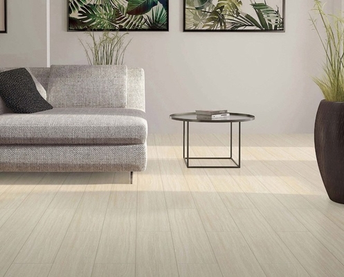 Amarelo e cinzento 200x1000mm Antibloqueiras de porcelana de madeira Piso interior para banheiro