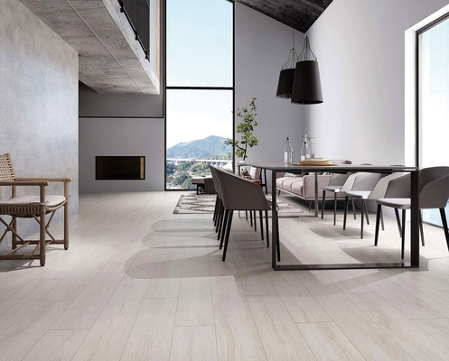200x1200mm Listas de porcelana de madeira amarelo cinza para quarto e listas de piso decorativo