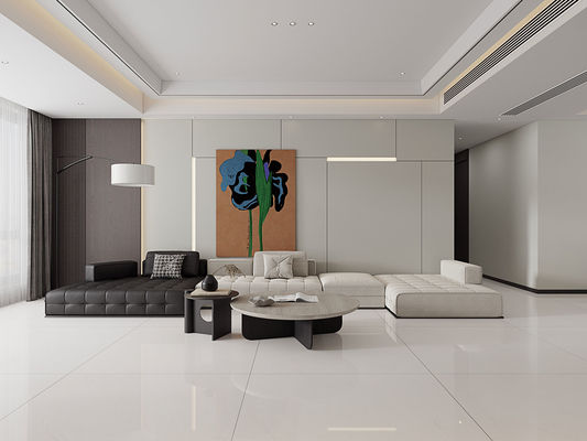 Lâmina de pedra sinterizada polida de cor bege 1200x1200 mm para balcões