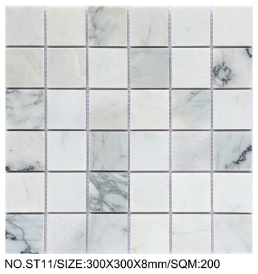 Mosaico de Pedra Natural Elegante 300x300mm para Sala de Estar e Varanda