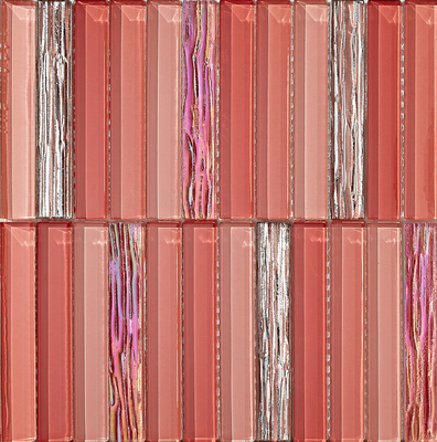 Mosaicos de Vidro 300x300mm para Paredes Resistentes ao Desgaste e Manchas para Sala de Estar e Quarto