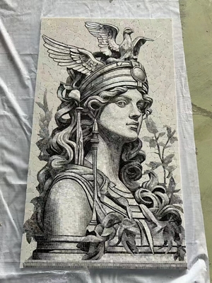 Mosaicos de arte antibacterianos e antideslizantes para decoração e design de interiores