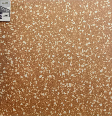 Azulejos de cerâmica Terrazzo Marrom Tijolo 600x600mm para banheiro e varanda