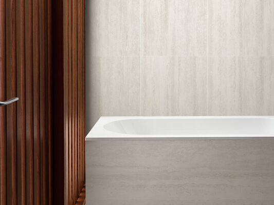 Antiderrapante Beige piso interior Travertino 600x1200mm Matt porcelana azulejos para escritório