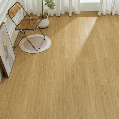 Piso SPC Marrom Resistente a Manchas 1220x180mm Espessura 5mm para Interior de Quarto e Construção