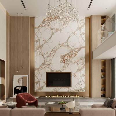 Laje de Pedra Sinterizada Polida Branca e Amarela Resistente ao Desgaste e Elegante 800x3600x12mm Grau AAA para Quarto