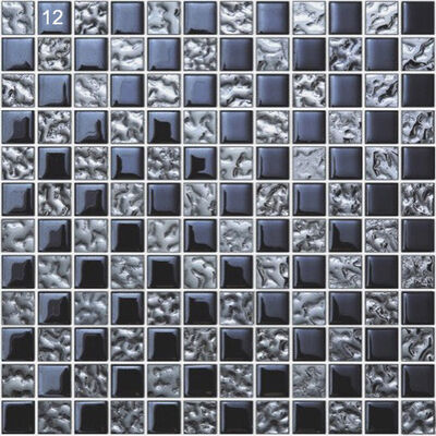 Mosaicos de piscinas de vidro e metal resistentes ao desgaste para hotel