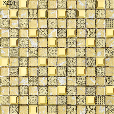 Mosaicos de Vidro e Metal de Luxo Duráveis e Decorativos para Piscinas para Reconstrução e Reforma