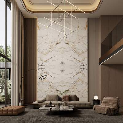 Impermeável e elegante 1600x3200x12mm de mármore polido de pedra sinterizada para sala de estar