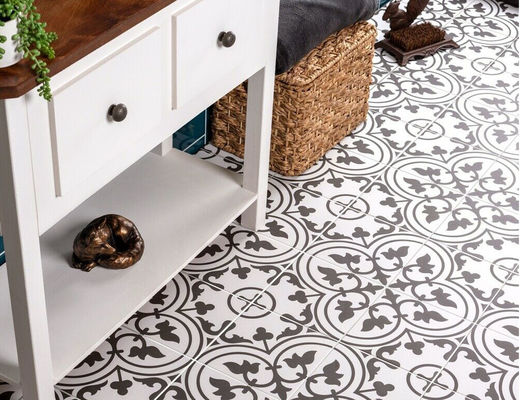 Telhas de assoalho cerâmicas do brilho branco do GV 20x20cm, telhas do balcão da porcelana de 8.5mm