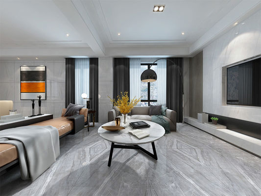 o GV de 9.8mm lustrou vitrificado telha Gray Big Format Marble Porcelain 800x800mm